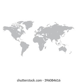 Vector Illustration : World Map Illustration