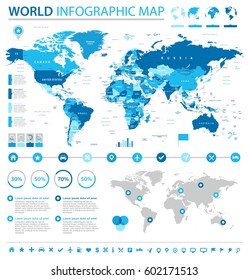 Vector illustration of World Map