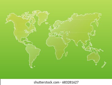 vector illustration world map