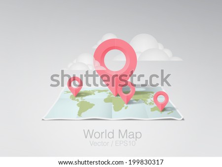 vector illustration world map