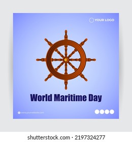 vector illustration for world maritime day