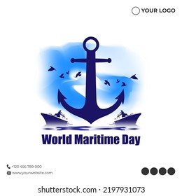 vector illustration for world maritime day