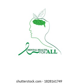 Vector illustration World Mental Health Day