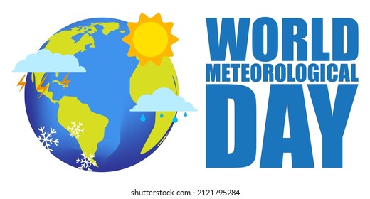 Vector illustration of World Meteorological Day