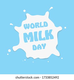 ilustración vectorial del Día Mundial de la Leche.