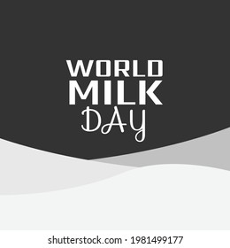 Vector illustration World Milk Day Background