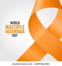 Vector Illustration of World Multiple Sclerosis Day. Multiple Sclerosis Awareness Ribbon.

