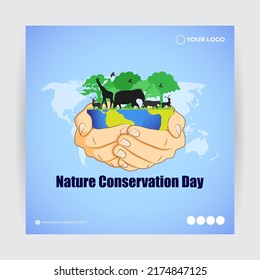 Vector illustration for World Nature Conservation Day banner