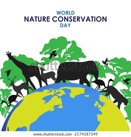 Vector illustration for World Nature Conservation Day banner
