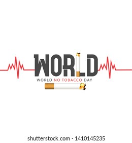 vector Illustration Of World No Tobacco Day
