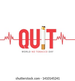 vector Illustration Of World No Tobacco Day