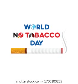 vector illustration world no tobacco day, which is celebrate on 31 may