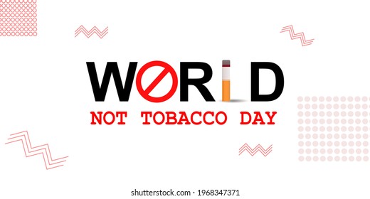 vector illustration for world no tobacco day, cancer, lung, respiratory health, no smoking, no smoking, no smoking area, illness due to smoking