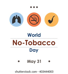 vector illustration / world no tobacco day