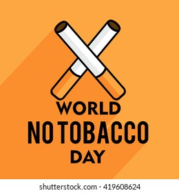 Vector illustration of World no tobacco day.