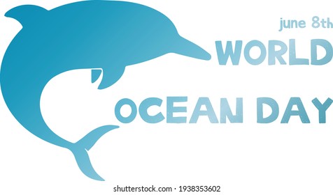 Vector illustration for world ocean day animal. Vector illustration