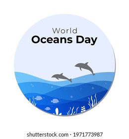 vector illustration for world ocean's awareness day 