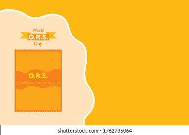 Vector illustration for World ORS day observed on 29th July
