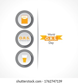 Ilustración vectorial del Día Mundial de la ORS, celebrado el 29 de julio
