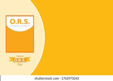 Vector illustration for World ORS day observed on 29th July
