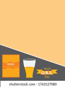 Vector illustration for World ORS day observed on 29th July
