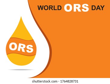 vector illustration of world ORS day poster or banner design