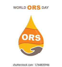 vector illustration of world ORS day poster or banner design