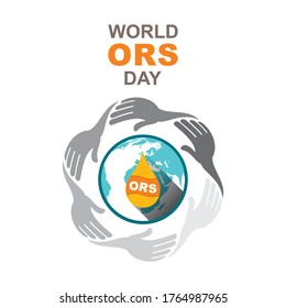 vector illustration of world ORS day poster or banner design