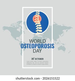 Vector Illustration of World Osteoporosis Day.
