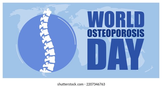 Vector illustration for world osteoporosis day banner