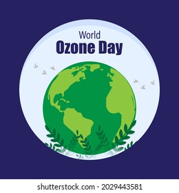 vector illustration for world Ozone day 