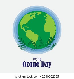 ilustración vectorial del Día Mundial del Ozono 