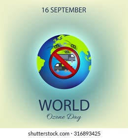 Vector illustration World Ozone Day.