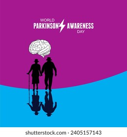 Vector illustration of World Parkinson's Awareness Day
