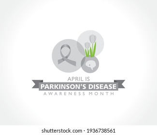 Vector illustration of World Parkinson's disease Awareness Month observed in April every year
