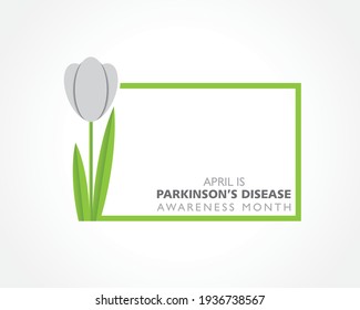 Vector illustration of World Parkinson's disease Awareness Month observed in April every year
