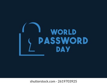 Vector Illustration of World Password Day. May. Flat design vector. Banner, card, background. Eps 10.