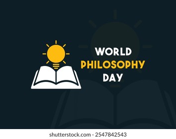 Vector Illustration of World Philosophy Day. Flat design vector. Eps 10.