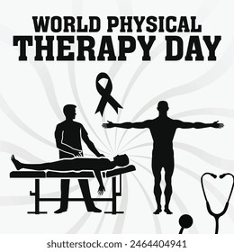 vector illustration for World Physical Therapy Day background