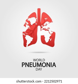 Vector Illustration of World Pneumonia Day.
