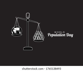 VECTOR ILLUSTRATION FOR WORLD POPULATION DAY