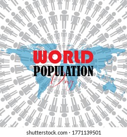 VECTOR ILLUSTRATION OF WORLD POPULATION DAY