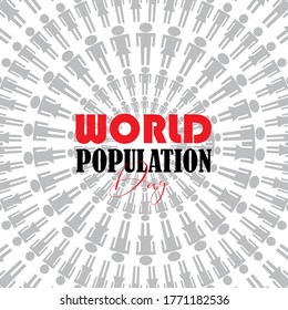 VECTOR ILLUSTRATION OF WORLD POPULATION DAY