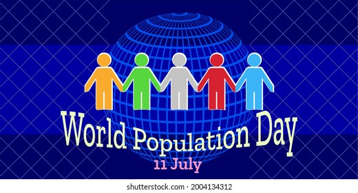 Vector Illustration of World Population Day