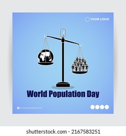 VECTOR ILLUSTRATION FOR WORLD POPULATION DAY