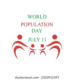 Vector illustration of World Population Day Concept, 11July. Overcrowded, overloaded, explosion of world population and starvation.