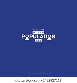 Vector illustration of World Population Day, 11July, creative concept design for banner or poster.