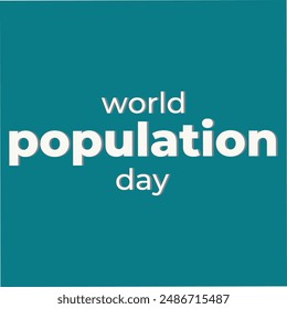 Vector illustration of World Population Day Concept, 11 July. lettering art design. explosion of world population and starvation. Template for background with banner, poster and card. EPS vector.