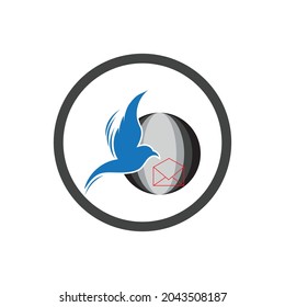 ilustración vectorial del diseño del logotipo del Día Mundial del Post