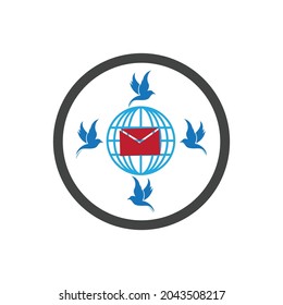 vector illustration of World Post Day logo design